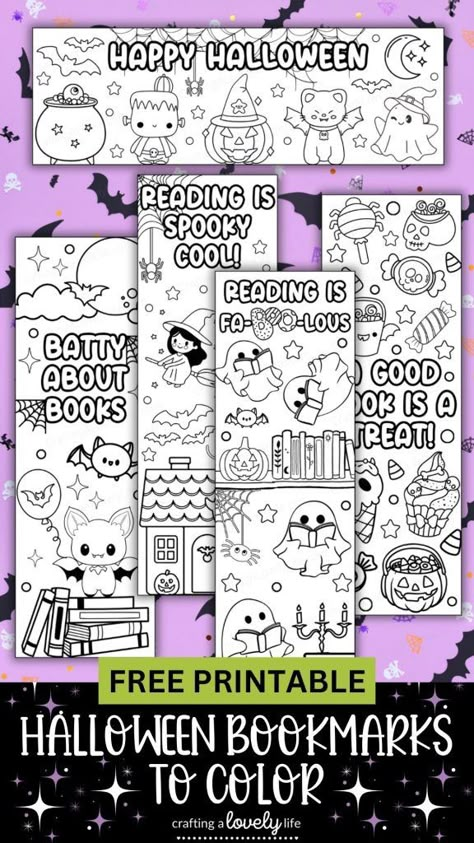 These free printable Halloween Bookmarks to color are a super fun way to celebrate Halloween this year! These bookmarks are printable, so you can print as many copies as you need!

Free Halloween Printable | Printables for Halloween | Coloring Page | Halloween Coloring Page | Cute Printables | Printables for Kids | Halloween Preschool Printable | Kindergarten Printable | Printable for Kids | Cute Halloween Activity | Homeschool Printable Bookmarks To Color For Adults, Halloween In Classroom, Halloween Kids Coloring Pages Free Printable, Free Printable Halloween Crafts, Halloween Bookmarks Free Printable, Free Halloween Printables For Kids, Halloween Activity Sheets Free Printable, Halloween Coloring Sheets Free Printable, Halloween Printables Free For Kids