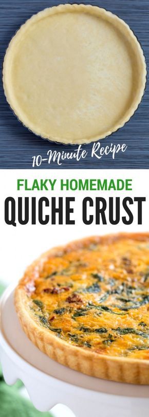 Quiche, Lorraine, Easy Quiche Crust, Quiche Crust Recipe, No Crust Quiche, Quiche Pie Crust, Quiche Crust, Homemade Quiche, Quiche Muffins