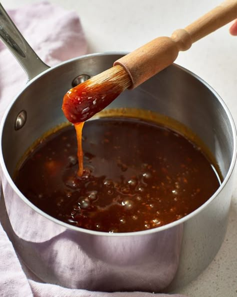 Recipe: Easy Brown Sugar Honey Glaze for Easter Ham — Recipes from The Kitchn Ham Glaze Recipe Brown Sugar, Sugar Ham Glaze, Brown Sugar Honey Glaze, Sugar Ham, Ham Glaze Brown Sugar, Brown Sugar Ham, Ham Glaze Recipe, Honey Glazed Ham, Easter Ham