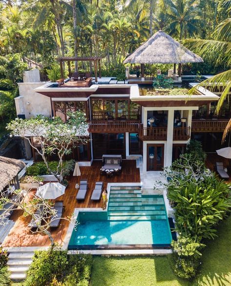 Four Season, Dream House Exterior, House Goals, Style At Home, Ubud, Design Case, Design Layout, Dream Home Design, Home Fashion