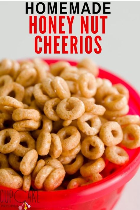 Homemade Honey Nut Cheerios, Homemade Bran Flakes, Homemade Life Cereal, Homemade Fruit Loops Cereal, Recipes With Plain Cheerios, Diy Cereal Recipe, Homemade Fruit Loop Cereal, Cereal From Scratch, Cereal Homemade