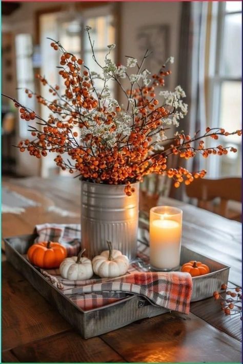 Fall Coffee Table, Fall Table Centerpieces, Easy Fall Decor, Cozy Fall Decor, Fall Decor Inspiration, Fall Thanksgiving Decor, Fall Deco, Autumn Decorating, Fall Table Decor