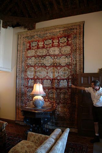 How to Hang a Wall Tapestry -- via wikiHow.com Carpet On Wall Decor, Hanging A Tapestry On The Wall, Decorating With Tapestries, Rug On Wall Decor, Hanging Rug On Wall, Carpet On Wall, Hanging Blankets On Wall, Tapestry On Wall, Hanging A Tapestry