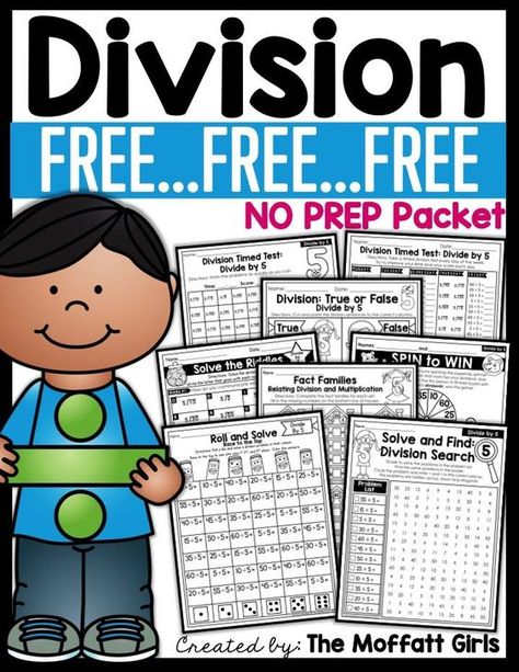 Division Strategies, Division Math, Division Activities, Division Games, Division Facts, Eureka Math, Homeschool Freebies, Math Division, Fourth Grade Math