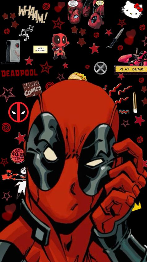 Deadpool Pics, Spiderman Dead, Vermelho Aesthetic, Deadpool Fanart, Raven Titans, Deadpool Face, Marvel Masks, Deadpool Pictures, Deadpool Artwork