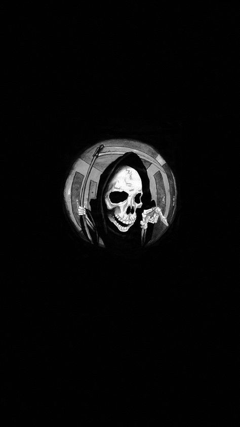 Grim Reaper Wallpaper Aesthetic, Skull Wallpaper Iphone, Black Skulls Wallpaper, Grim Reaper Art, Gothic Wallpaper, Black Background Wallpaper, Skull Wallpaper, Edgy Wallpaper, Art Wallpaper Iphone