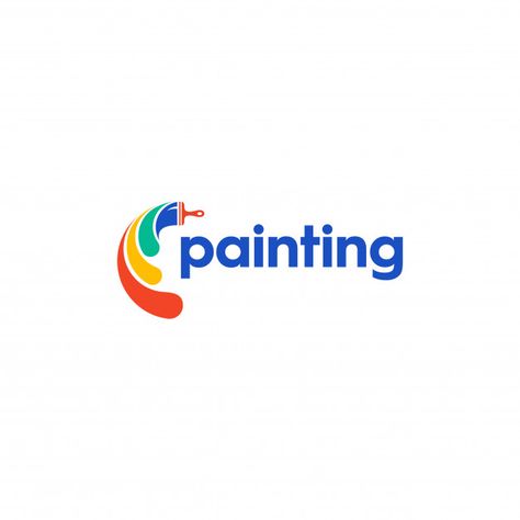 Logo Painting Ideas, Artistic Logo Ideas, Paint Logo Ideas, Logo Painting Design, Colorful Logo Design Ideas, Painting Logo Design Ideas, Color Logo Ideas, Painting Logo Ideas, Art Studio Logo Design