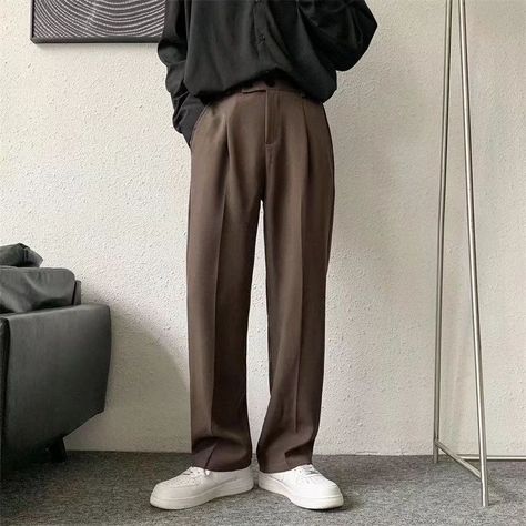 Top On Sale Product Recommendations!;Brown/Black Suit Pants Men Fashion Society Mens Dress Pants Korean Loose Straight Casual Pants Mens Office Formal Trousers S-3XL;Original price: PKR 4439.87;Now price: PKR 4247.80;Click&Buy: https://s.click.aliexpress.com/e/_mOnQe3c ;Available Code : Q77777, PKR556.72 off, PST 2024-05-01 00:00:00 ~ 2024-06-30 23:59:59 Black Suit Pants, Pants Korean, Mens Office, Flat Pant, Smart Casual Style, Formal Pants, Leisure Suit, Formal Trousers, Ootd Dress