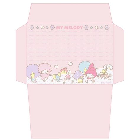 Toploader Envelope, Kawaii Envelopes, Diy Gift Box Template, Envelope Template Printable, Memo Template, Writing Paper Printable Stationery, Hello Kitty Crafts, Cute Envelopes, Paper Toys Template