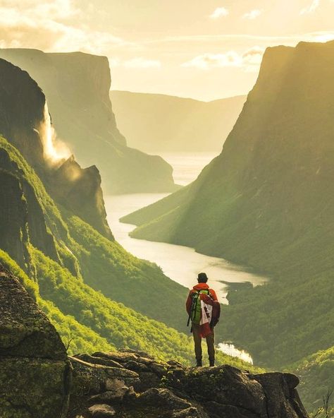 Tap image for ecotourism information - This is what Gros Morne National Park looks like...  #ecotourism info below    Gros Morne NP Newfoundland and Labrador Canada.  May-Sep for warmer weather Jul-Aug for whale spotting & June for icebergs.  @jakegrahamphoto for more photos!  @jakegrahamphoto to book a photo tour.  @ncc_cnc to support CONSERVATION in Canada.   Follow @earth.offline to join our movement!  Tag #earthoffline & #wethriveoutdoors for a chance to be featured!      #canadasworld #para Gros Morne National Park, Gros Morne, Labrador Canada, Newfoundland Canada, Canada National Parks, Terra Nova, Happy Canada Day, Explore Canada, Newfoundland And Labrador