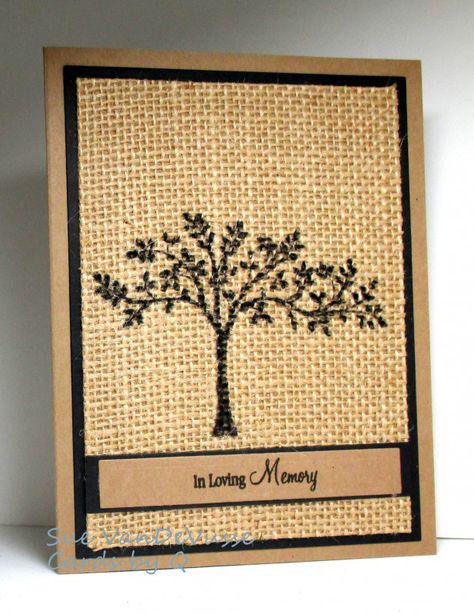 Cards With Burlap, Burlap Cards Handmade, Burlap Card, Burlap Tree, Burlap Trees, Handcrafted Cards, Hand Crafted Cards, Get Well Gifts, Card Shop