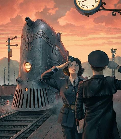 Dieselpunk World, Dieselpunk Aesthetic, Egypt Army, Dieselpunk Art, Europe Country, Human Embryo, Art Deco Aesthetic, Blue Skull, Diesel Punk