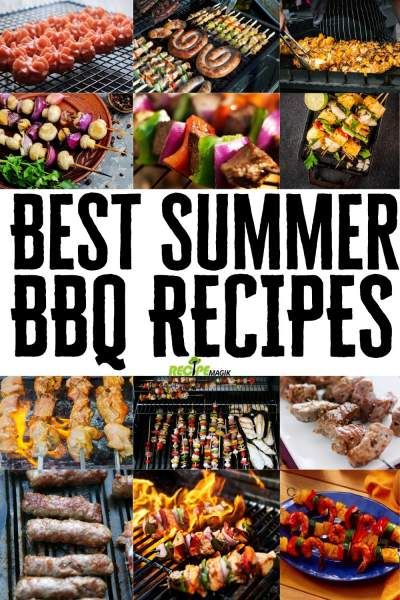 Best Summer BBQ Recipes that'll make your Summer Cookouts a breeze. These grilled food recipes are the best recipes to make this summer. - recipemagik.com Grilled Food Recipes, Meals For Summer, Grilled Chicken Tacos, Summer Bbq Recipes, Slow Cooker Lentils, Slow Cooker Meals, Grilled Food, Kebab Recipes, Summer Cookouts