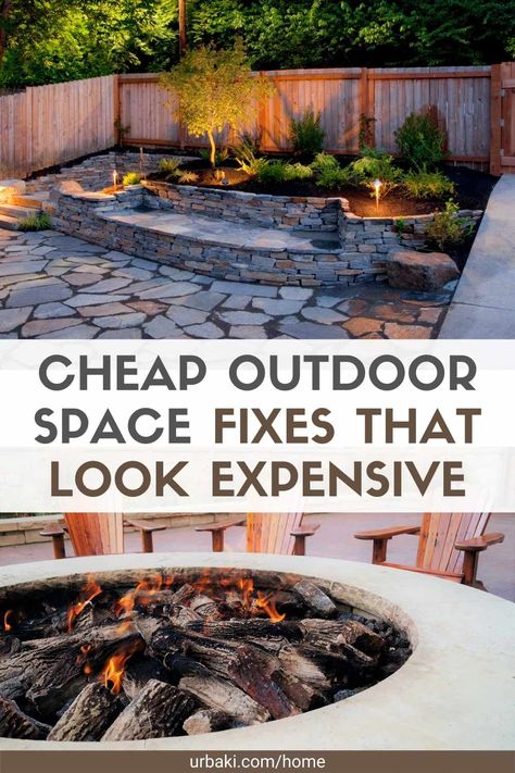 Expensive Backyards, Inexpensive Patio, Inexpensive Backyard Ideas, Inexpensive Landscaping, Budget Landscaping, Large Backyard Landscaping, Cheap Landscaping Ideas, Backyard Walkway, Backyard Sanctuary