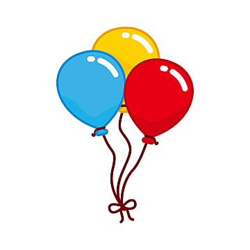 Birthday Balloons Clipart, Balloon Vector, Geek Diy, Balloon Cartoon, Balloon Illustration, Balloon Clipart, Orange Balloons, 5 Balloons, Yellow Balloons