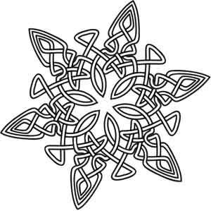 Celtic Snowflake | Urban Threads: Unique and Awesome Embroidery Designs - inspiration for a Zentangle: Celtic Snowflake, Snowflake Tattoo, Celtic Star, Celtic Quilt, Snowflake Template, Muster Tattoos, Celtic Knot Designs, Celtic Patterns, Urban Threads