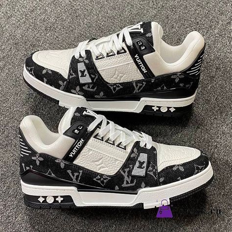 Louis Vuitton Trainer Sneaker White and Black - FORTOK.RU Lv Sneakers For Men, Luis Vuitton Shoe, Ladys Shoes, Louis Shoes, Zapatillas Louis Vuitton, Lv Trainers, Louis Vuitton Trainer, Lv Trainer Sneaker, Louis Vuitton Sneaker