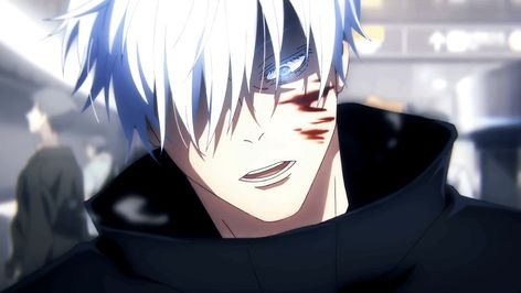 Anime Breathing Out, Gojo Satoru Discord Banner, Live Wallpaper For Discord, Gojo Satoru Gif Wallpaper, Gojo Gifs Icons, Gojo Satoru Breathing, Breathing Animation Reference, Jujutsu Kaisen Discord Banner, Gojo Discord Banner