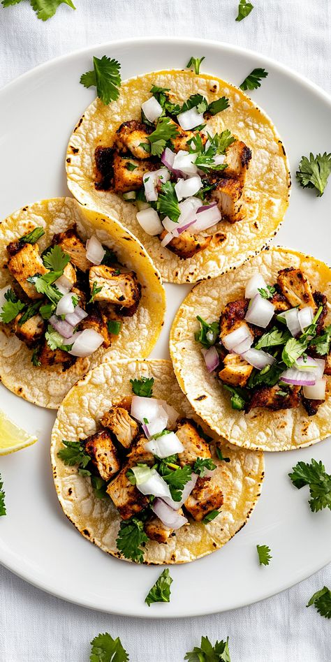 Stovetop Chicken Street-Style Tacos – Chasety Mexican Street Tacos, Fried Chicken Taco, Freezing Cooked Chicken, Mexican Style Chicken, Chicken Mexican, Stovetop Chicken, Chicken Over Rice, Mexican Seasoning, Mini Tacos