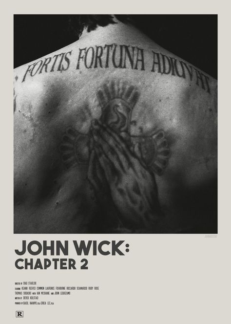 John Wick Tattoo, John Wick Hd, Back Tats, John Wick Movie, Cool Symbols, Jdm Wallpaper, Poster Boys, Mens Fashion Classic, Big Photo