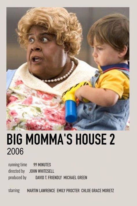 Big Momma's House, Black Love Movies, Movie Poster Template, School Movies, Black Movies, Old School Movies, Movie Character Posters, Movies To Watch Teenagers, Iconic Movie Posters