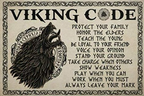 Viking Code, Viking Magic, Wolf Viking, Viking Quotes, Viking Metal, Black Cat Lover, Retro Kunst, Living Wall Decor, Norse Pagan