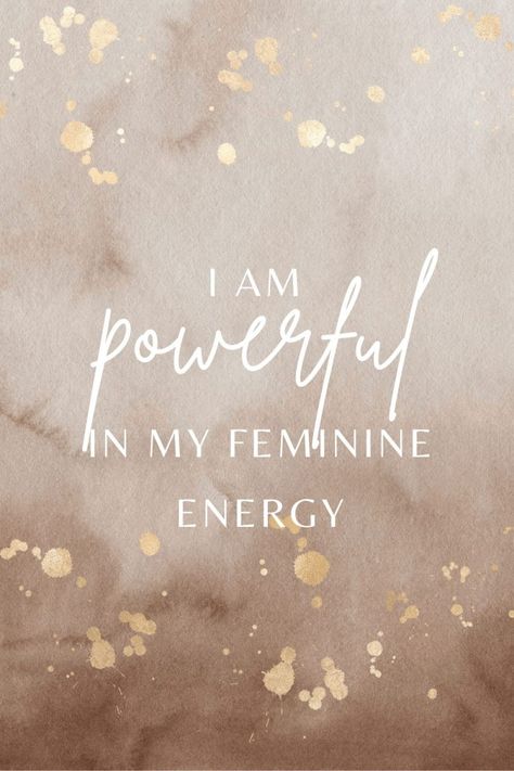 Feminine Affirmations, Divine Feminine Quotes, Feminine Wallpaper, Feminine Quotes, Feminine Energy Aesthetic, Vision Board Images, Divine Feminine Energy, Divine Feminine Spirituality, Energy Quotes