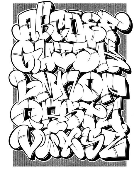 Graffiti Alphabet | From @timber_84 #graffiti #graffitiworld #graffitiworldwide #graffitibombing #graffitiberlin #graffitiporn #graffitiart #graffitiartist… | Instagram Graffiti Letters Styles, Free Graffiti Fonts, Graffiti Alphabet Wildstyle, Graffiti Alphabet Styles, Graffiti Lettering Alphabet, Graffiti Art Letters, Graffiti Wildstyle, Graffiti Text, Graffiti Photography