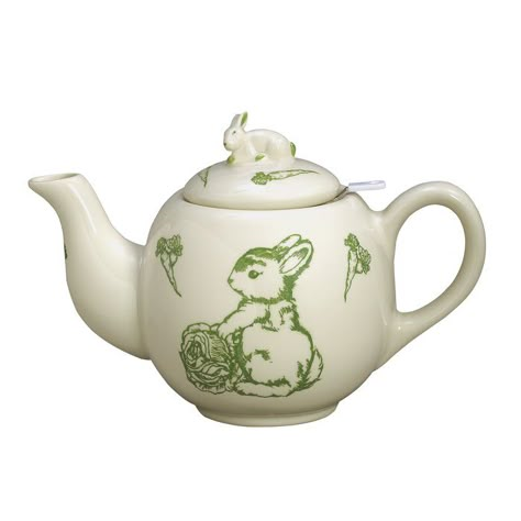 Bunny Toile 46 oz. Porcelain China Teapot Collage, Polyvore, Pins