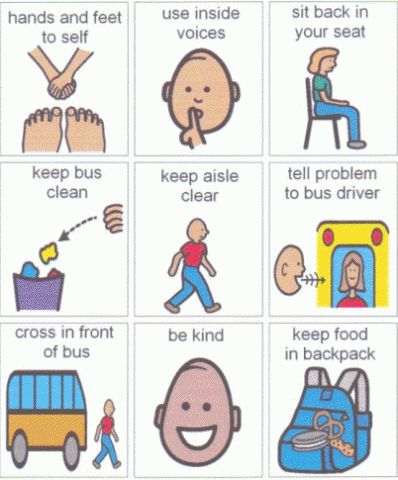 Bus-Expectations                                                       … Bus Safety Kindergarten, Bus Activities, Bus Rules, School Bus Crafts, School Bus Driving, Safety Rules For Kids, Street Safety, Bus Information, School Bus Safety