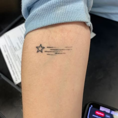 Fun Stick And Poke Tattoo, Stick And Poke Tattoo Star, Star Stick N Poke, Stick N Poke Aesthetic, Sun Stick And Poke Tattoo, Simple Stick N Poke, Star Stick And Poke Tattoo, Moon Stick And Poke, Star Stick And Poke