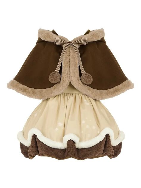 Reno Outfits, Deer Fashion, Indie Alternative Fashion, Deer Outfit, Slavic Girl, Chocolate Clothes, Winter Reindeer, Reindeer Dress, Reindeer Outfit