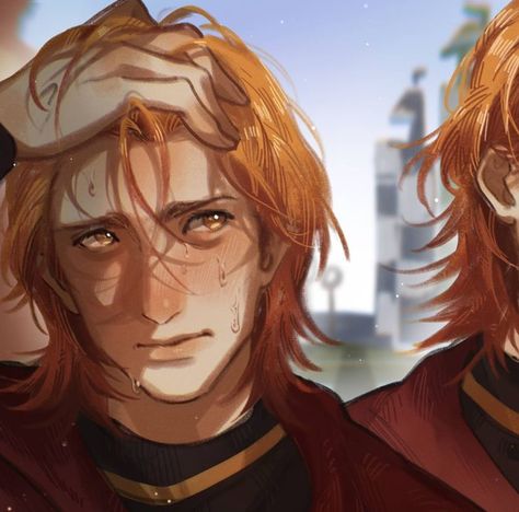 George Weasley Fan Art, Weasley Twins Fanart, Harry Potter Twins, Fred And George, Weasley Harry Potter, Harry Potter Feels, Fred And George Weasley, Harry Potter Artwork, Weasley Twins