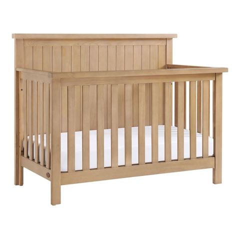 Everlee 4-in-1 Convertible Crib by M Design Village Curated for ever & ever™ in Honey Wood | buybuy BABY Infant Furniture, 4 In 1 Crib, Adult Bed, Guard Rail, Toddler Mattress, Living Room Tv Stand, Nursery Crib, Toddler Furniture, Baby Nursery Furniture