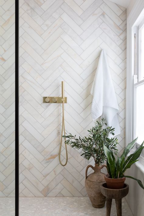 In 2022, What Will Bathrooms Look Like? Bathroom Floor Herringbone, Herringbone Tile Bathroom Floor, Bathroom Herringbone Tile, Bathroom Herringbone, Floor Herringbone, Herringbone Wall Tile, Herringbone Bathroom, Herringbone Tile Bathroom, Herringbone Shower