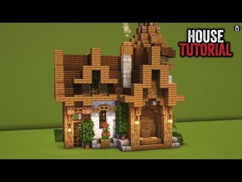 Minecraft Fletcher's House and Workshop Tutorial - YouTube Fletcher Minecraft House, Minecraft Woodcutter House, Minecraft Fletcher Shop, Fletcher House Minecraft, Minecraft Fletcher, Minecraft Fletcher House, Minecraft Workshop Ideas, Minecraft Blacksmith House, Minecraft Workshop