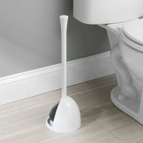 Ebern Designs Obray 19.5in. H Free Standing Plunger & Reviews | Wayfair Bathroom Organisation, Mediterranean Apartment, Toilet Plunger, Dripping Water, Wedding Sale, Bathroom Organization, Long Handles, Plastic Models, Ebern Designs