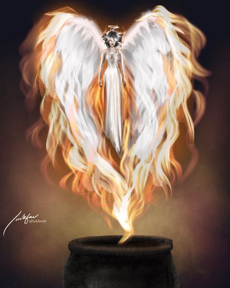 inkfae on Instagram: “Amren true form? Described as light and fire, flames in her hair, wings and a halo - - #amren #acotar #acourtofthornsandroses #acowar #fae…” Amren Acotar True Form, Amren Acotar, Hair Wings, Sara J Maas, Roses Book, Feyre And Rhysand, Fire Flames, Gothic Wallpaper, A Court Of Wings And Ruin