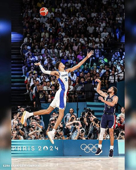 STEPH CURRY WITH THE SHOT OVER WEMBY 👨‍🍳 France Basketball, Basketball Rim, Olympic Basketball, Basketball Backboard, Basketball Memes, 2024 Olympics, Basketball Net, Luka Doncic, Basketball Quotes