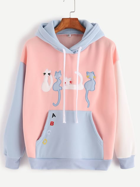 LunasAngel♡ Stylish Hoodies, Trendy Hoodies, Kawaii Fashion Outfits, Kawaii Clothes, Girls Fashion Clothes, Kawaii Fashion, Cute Casual Outfits, Cute Fashion, Aesthetic Clothes