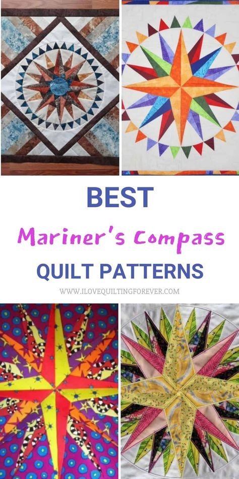 Best 4 Mariner's Compass Quilt Pattern Patchwork, Compass Rose Quilt Pattern, Mariner Compass Quilt Pattern, Compass Star Quilt Pattern, Mandela Quilts Patterns, Mariners Compass Quilt Pattern Free, Mariners Compass Quilt Pattern, Paper Pieced Quilt Patterns Free, Compass Star Quilt