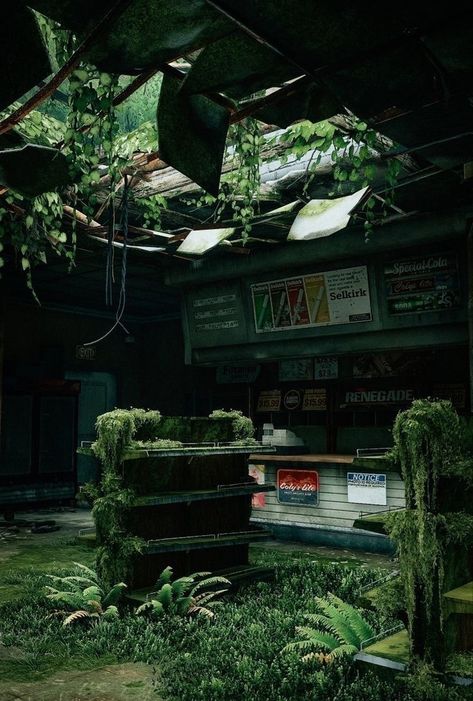 The Wastelands Hub Overgrown City Aesthetic, Overgrown Post Apocalyptic, Plant Apocalypse, Apocalipsis Aesthetic, Overgrown Apocalypse, Post Apocalypse Landscape, Post Apocalyptic Aesthetic, Truth Aesthetic, Overgrown Aesthetic