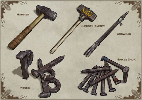 Fantasy Equipment, Magic Items, Props Art, Fantasy Props, Arte Cyberpunk, D&d Dungeons And Dragons, Dungeons And Dragons Homebrew, 3rd Party, Prop Design