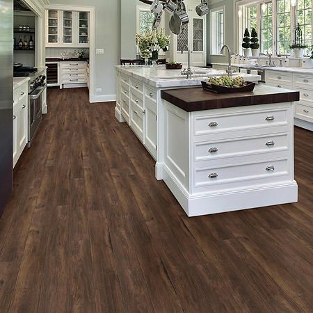 Vinyl Plank Flooring Kitchen, Engineered Vinyl Plank Flooring, Wood Floor Colors, Hardwood Floor Colors, Flooring Kitchen, Gorgeous Homes, Frosting Tips, Wood Floors Wide Plank, Luxury Vinyl Plank Flooring