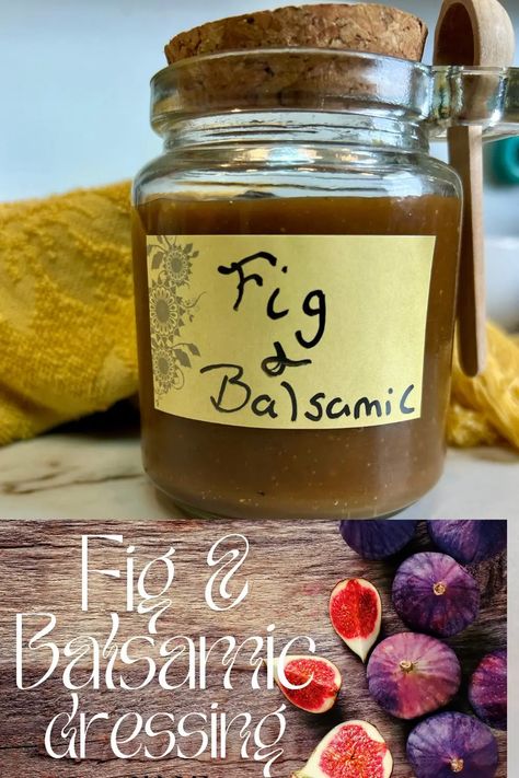 Fig and Balsamic Dressing Fig Salad Dressing, Fig Dressing, Vegetable Marinade, Lamb Pasta, Fig Salad, Pork Salad, Salad Sauce, Balsamic Dressing, Recipes Appetizers And Snacks