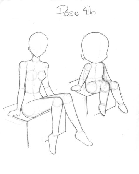 How To Draw Anime Sitting Poses, Simple Sitting Poses Drawing, Drawing Base Pose Sitting, Ych Base Sitting, Drawing Base Sitting Down, Sitting Down Knees Up Pose, Body Base Drawing Sitting Down, Anime Sitting Pose Reference, How To Draw A Body Sitting Down