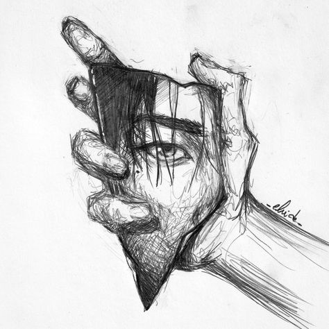 Left Hand Sketch, Evelyn Sketch, Fran Bow, Meaningful Drawings, Deep Art, Art Sketches Pencil, Dark Art Drawings, Disegni Artistici, Easy Drawings Sketches