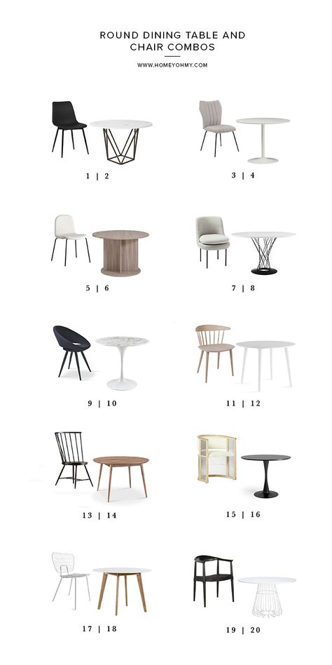 Round Dining Table and Chair Combos - Dining Table And Chair, Industrial Dining Table, Round Dining Set, Industrial Dining, Decorating Diy, Kitchen Solutions, Single Chair, Table And Chair, Table Dining