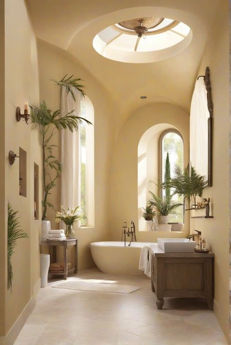 Welcome to a daily ritual of transforming your bathroom into a Tuscan Sun Serenade with BM 1231. Explore radiant bliss with our interior designer's routine. #Ad #homedecor #homedesign #bathroom #Painthome interiorarchitecture best Wall Colors for Bathroom Colors
Bright Room Colors
best colors combinations bathroom
bathroom Remodeling
Modern Paint Colors
2024 Luxe Apartment Decor, Italian Bathroom Ideas, Warm Bathroom Colors, Tuscan Bathroom Ideas, Tuscan Wall Colors, Tuscan Paint Colors, Paint Colors 2024, Bright Room Colors, Tuscan Walls