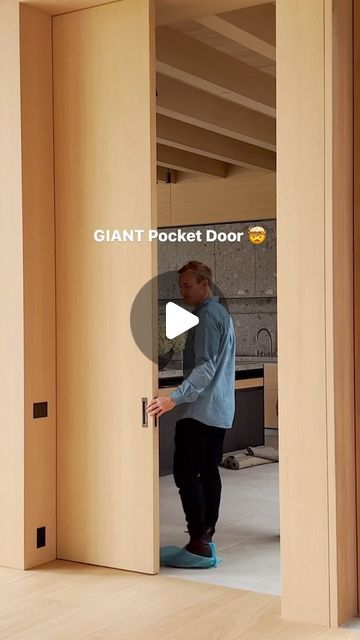 Cavity Sliders USA on Instagram: "Go big or go home. 😎 MG Partners went big with this 1000 lb. pocket door. This 11’10” door is over 5’ wide and glides effortlessly using the CS HeavyDutyTrack. This ultra heavy-duty track can support doors up to 1100 lbs., making it perfect for your extra-large projects. Learn more at our link in bio. #cavitysliders #pocketdoors #interiordesign #constructionlife #architecture" Large Pocket Doors, Cavity Sliders, Slider Door, Go Big Or Go Home, Pocket Door, Pocket Doors, Cavities, Sliders, House Ideas